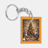 "Sparkling Christmas Joy" Schlüsselanhänger (Vorderseite links)