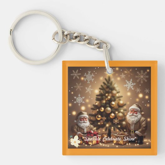 "Sparkling Christmas Joy" Schlüsselanhänger (Vorderseite)
