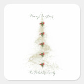 Sparkling Christmas Tree gift  stickers  (Vorderseite)