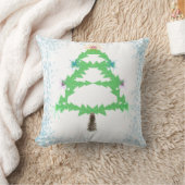 Sparkling Christmas Tree Throw Cushion Kissen (Decke)