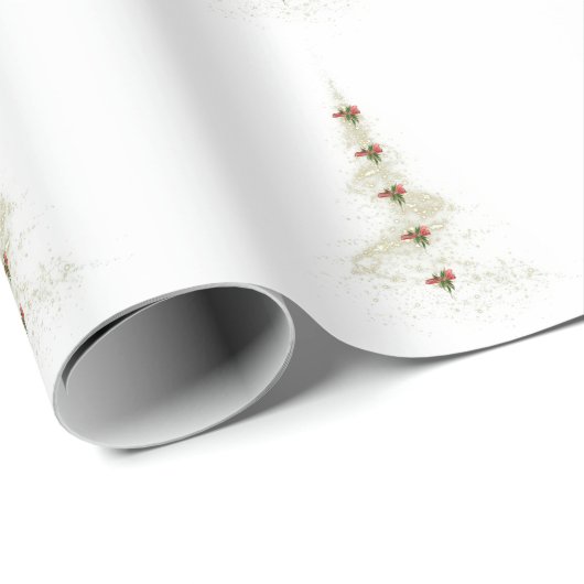 Sparkling Christmas Tree wrapping paper  Geschenkpapier (Rolleneckpunkt)