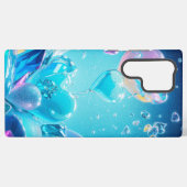 Sparkling Crystal Hearts and Bubbles Phone Case Samsung Galaxy Hülle (Rückseite (Horizontal))