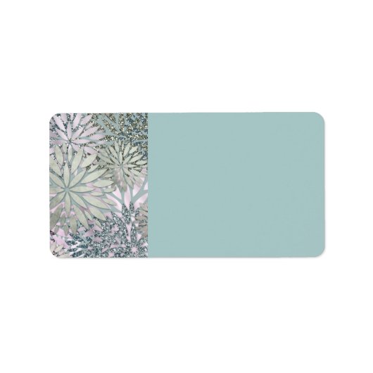 Sparkling-Dahlia-Blume geben-Adressetikett Adressaufkleber (Vorne)