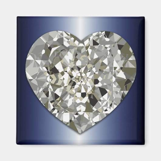 Sparkling Diamond Heart Magnet (Vorne)