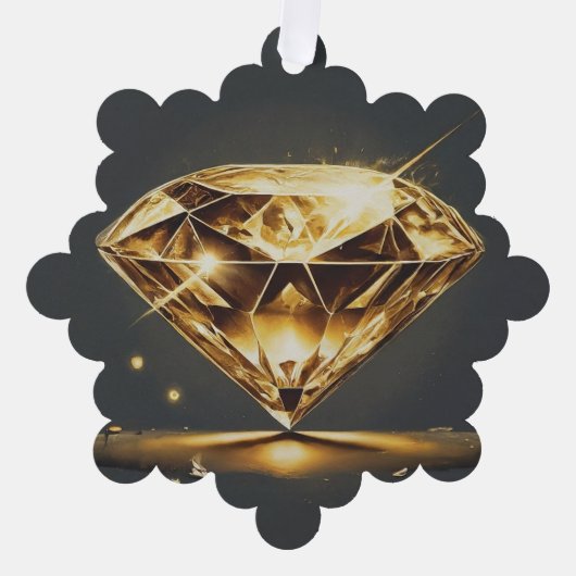 Sparkling Diamond Ornament Karte (Vorderseite)