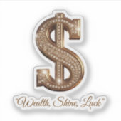 "Sparkling Diamond Symbol" Aufkleber (Vorderseite)