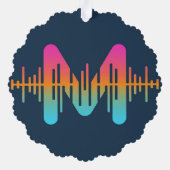 Sparkling Diamond und Musik Ornament Karte (Rückseite)