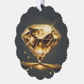 Sparkling Diamond und Musik Ornament Karte (Links)