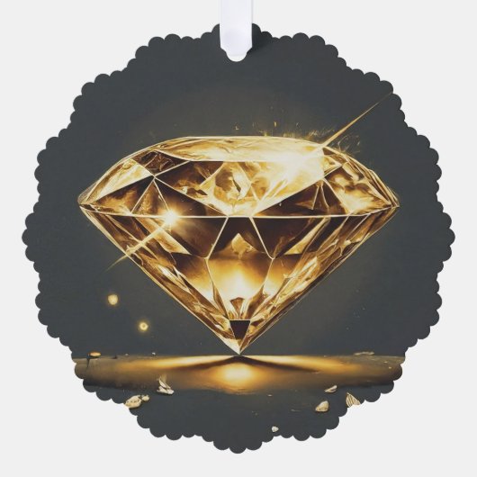 Sparkling Diamond und Musik Ornament Karte (Vorderseite)