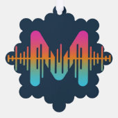 Sparkling Diamond und Musik Ornament Karte (Rückseite)