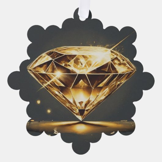 Sparkling Diamond und Musik Ornament Karte (Vorderseite)