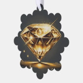 Sparkling Diamond und Musik Ornament Karte (Linke Ecke)