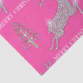 Sparkling Diamonds Rentier an rosa Weihnachten Seidenpapier (Detail)