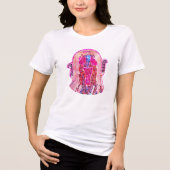 Sparkling Disco Ghost - Retro Halloween Sequin Des Tri-Blend Shirt (Vorderseite)