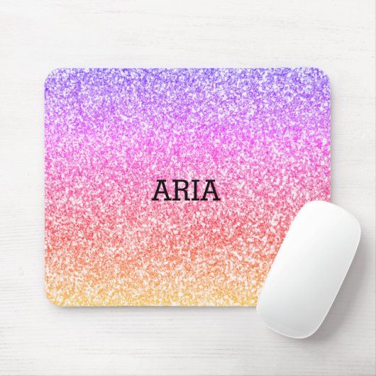 Sparkling elegant gurt Regenbogen bunt niedlich Mousepad (Mit Mouse)