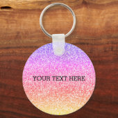 Sparkling elegant gurt Regenbogen bunt niedlich Schlüsselanhänger (Vorderseite)