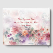 Sparkling Fairy wünscht Fairycore Garden Geburtsta Gästebuch (Rückseite)