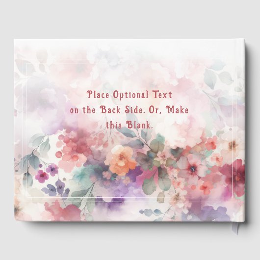 Sparkling Fairy wünscht Fairycore Garden Geburtsta Gästebuch (Rückseite)