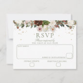 Sparkling Floral Chuppah Canopy Wedding RSVP (Vorderseite)