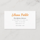 Sparkling Gemusterte Kaleidoskopische Visitenkarte (Rückseite)