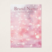 Sparkling glitter lights pink earring display card (Vorderseite)