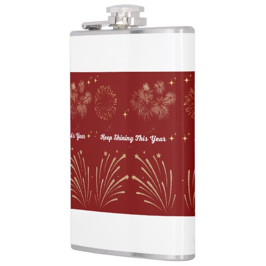 "Sparkling Glitter Style – Shiny & Glamorous Desig Flachmann (Links)