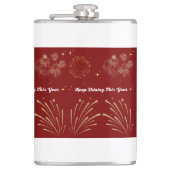 "Sparkling Glitter Style – Shiny & Glamorous Desig Flachmann (Vorderseite)