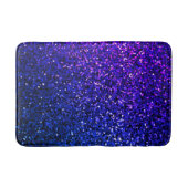 Sparkling Glittery Ombre Blue Bright Cool Badematte (Vorderseite)
