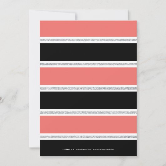 Sparkling Glitzer Confetti | 30. Geburtstag Einladung (Rückseite)