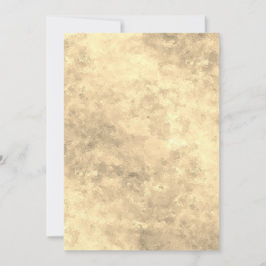 Sparkling Gold Glitzer Dress Gown Brautparty Einladung (Rückseite)