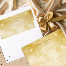 Sparkling Gold Glitzer Wedding