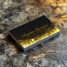 Sparkling Gold Juweler Schmuck Designer Black Card Visitenkarte