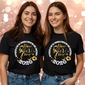 Sparkling Gold New Year Crew 2026 Happy New Year T-Shirt