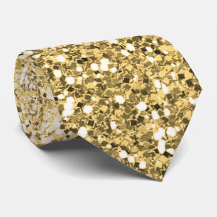 Sparkling Gold Ombre Glitzer Neck Tie Krawatte