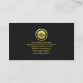 Sparkling Gold Uptrend finanzielle Aktie Graph Visitenkarte (Rückseite)