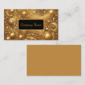 Sparkling Gold Verziert Visitenkarte (Vorne/Hinten)