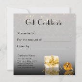 Sparkling Goldenes Weihnachtsgeschenk (Rückseite)