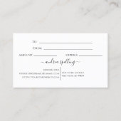 Sparkling Green Crystal Store Gift Cards Visitenkarte (Rückseite)