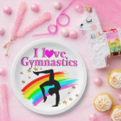 SPARKLING GYMNAST PAPPTELLER (Party)