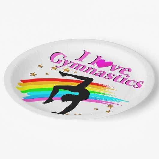 SPARKLING GYMNAST PAPPTELLER (Schrägansicht)