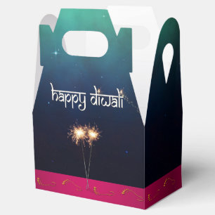 Sparkling Happy Diwali - Gefallen Box Gable Geschenkschachtel