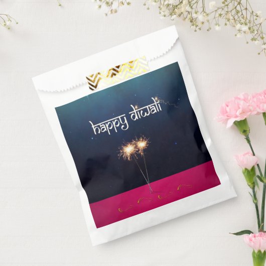Sparkling Happy Diwali - Gefallen-Tasche Geschenktütchen (Versiegelt)