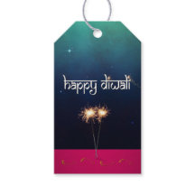 Sparkling Happy Diwali - Geschenk-Tag