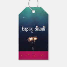 Sparkling Happy Diwali - Geschenk-Tag Geschenkanhänger