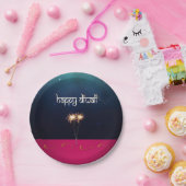 Sparkling Happy Diwali - Papierplatte Pappteller (Party)