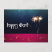 Sparkling Happy Diwali - Postkarte (Vorderseite)