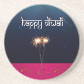 Sparkling Happy Diwali - Sandstone Untersetzer (Vorne)