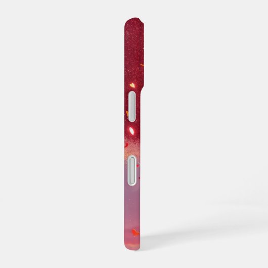 Sparkling Heart and Sunset Phone Case iPhone 16 Hülle (Rechte Seite)