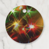 Sparkling Holiday Lights Gefälligkeitstags Geschenkanhänger (Rückseite)