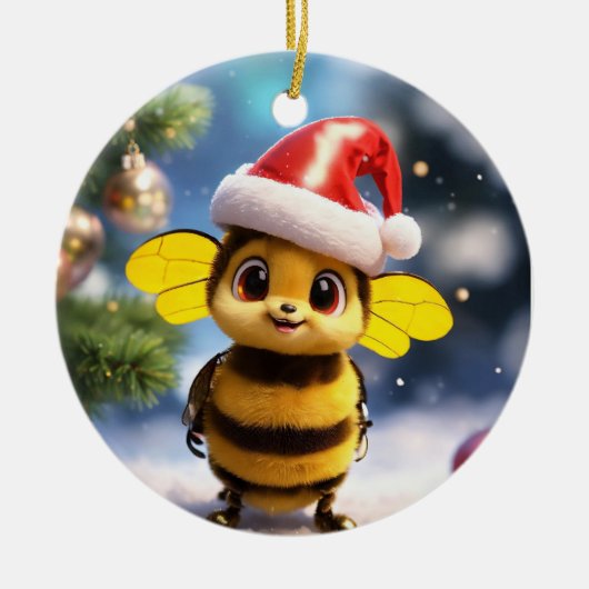 "Sparkling Holiday Ornaments - Shop Now!" Keramik Ornament (Vorne)